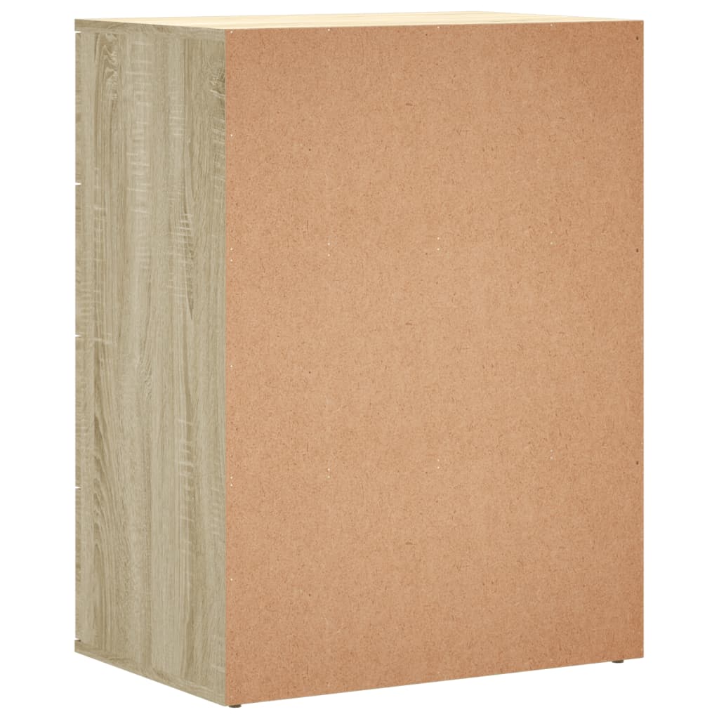 Dressoirs 2 st 60x39x80 cm bewerkt hout sonoma eikenkleurig is nu te koop bij PeponiXL, paradijselijk wonen!