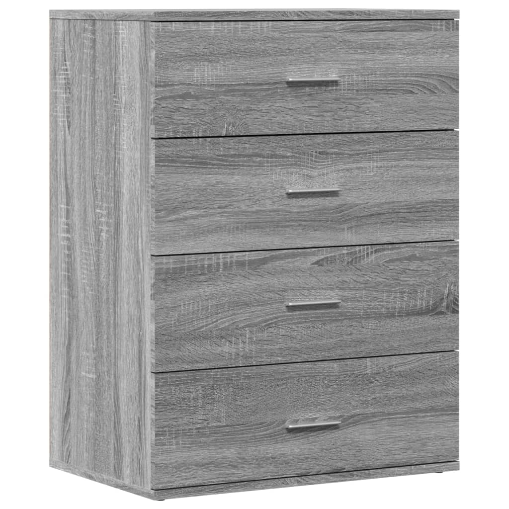 Dressoirs 2 st 60x39x80 cm bewerkt hout grijs sonoma is nu te koop bij PeponiXL, paradijselijk wonen!