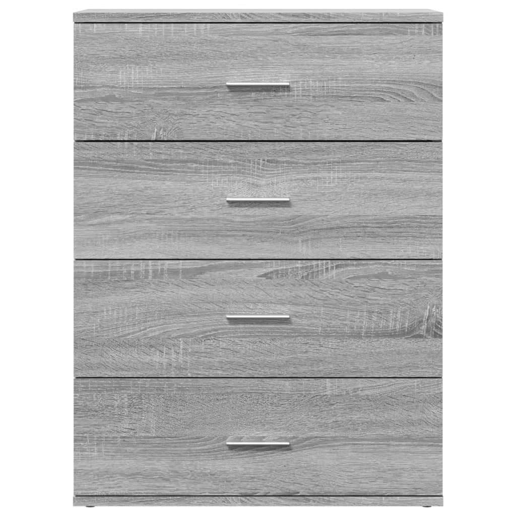 Dressoirs 2 st 60x39x80 cm bewerkt hout grijs sonoma is nu te koop bij PeponiXL, paradijselijk wonen!