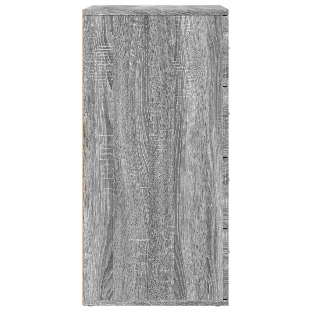 Dressoirs 2 st 60x39x80 cm bewerkt hout grijs sonoma is nu te koop bij PeponiXL, paradijselijk wonen!