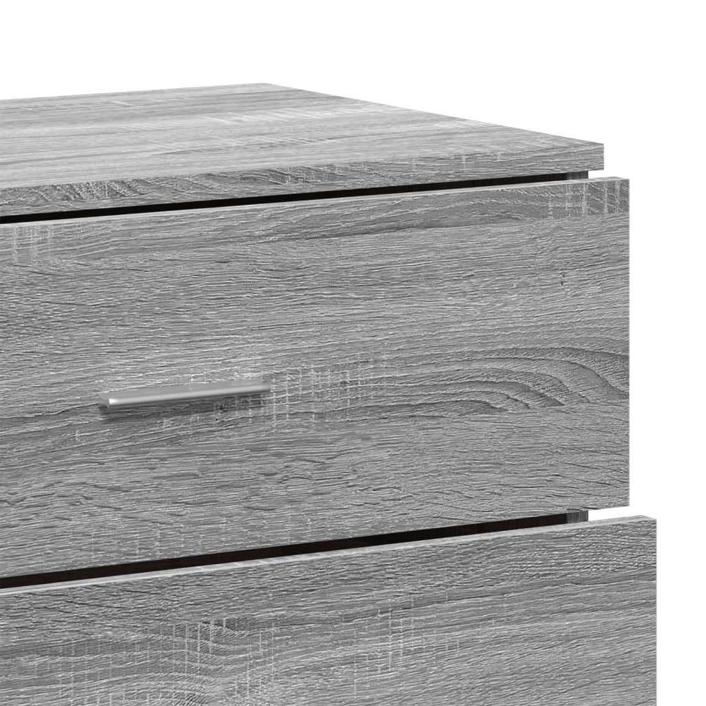Dressoirs 2 st 60x39x80 cm bewerkt hout grijs sonoma is nu te koop bij PeponiXL, paradijselijk wonen!