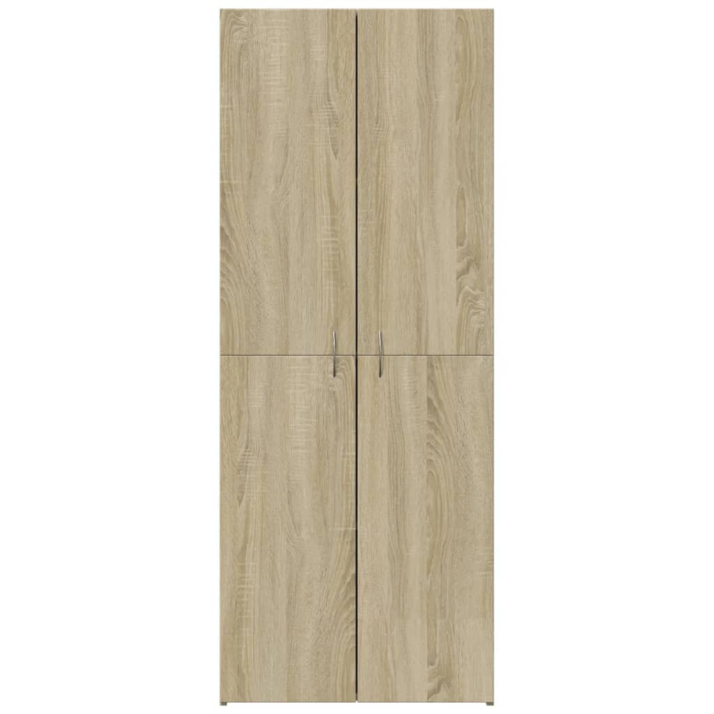 Archiefkast 60x32x153 cm bewerkt hout sonoma eikenkleurig is nu te koop bij PeponiXL, paradijselijk wonen!