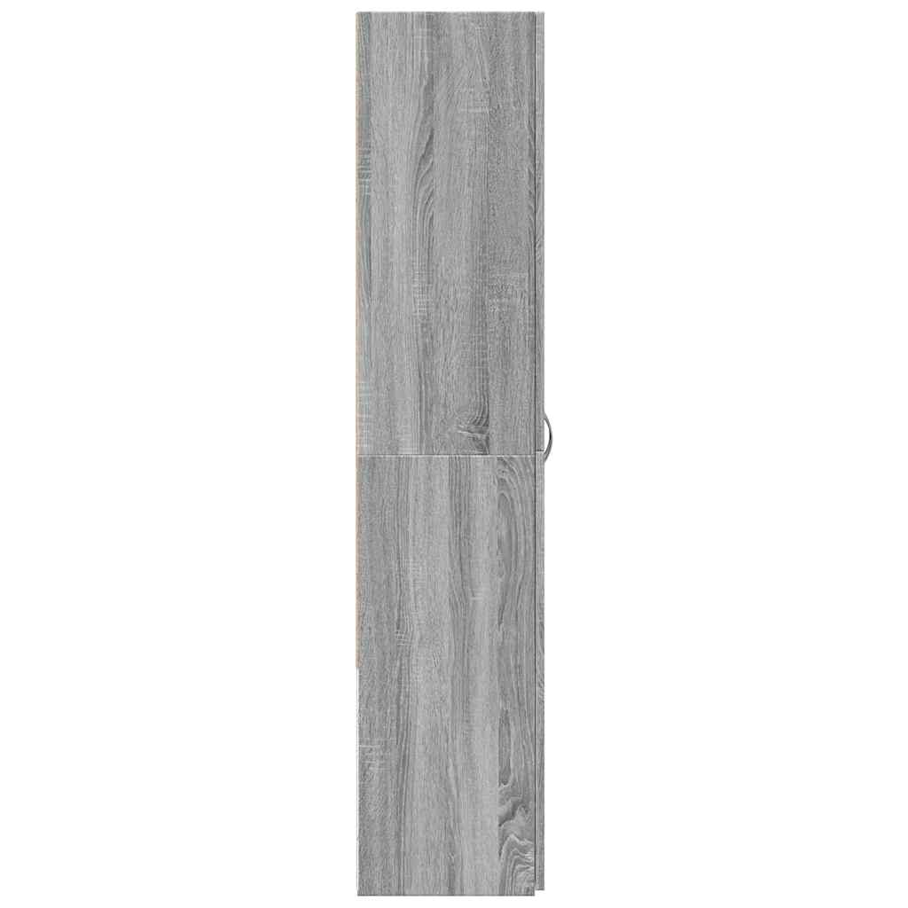 Archiefkast 60x32x153 cm bewerkt hout grijs sonoma eikenkleurig is nu te koop bij PeponiXL, paradijselijk wonen!