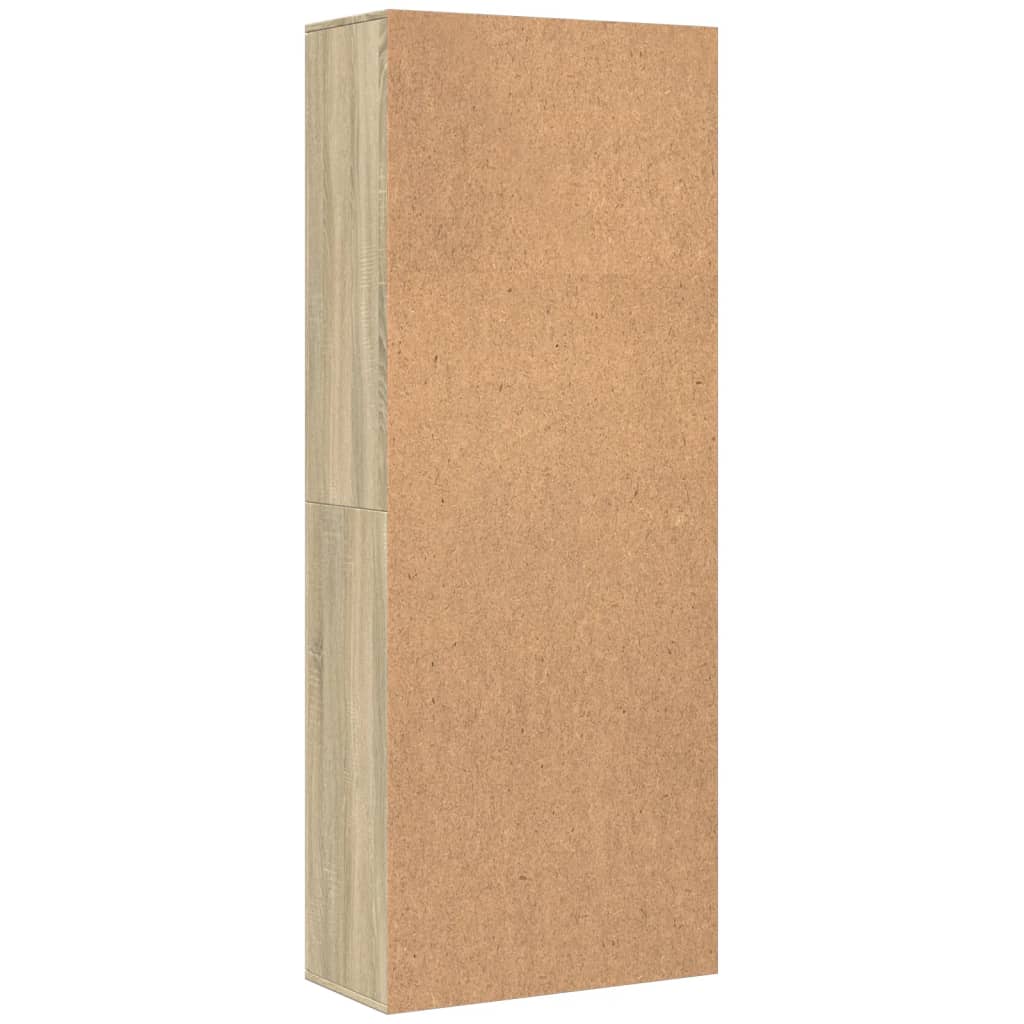 Hoge kast 70x35x180 cm bewerkt hout sonoma eikenkleurig is nu te koop bij PeponiXL, paradijselijk wonen!