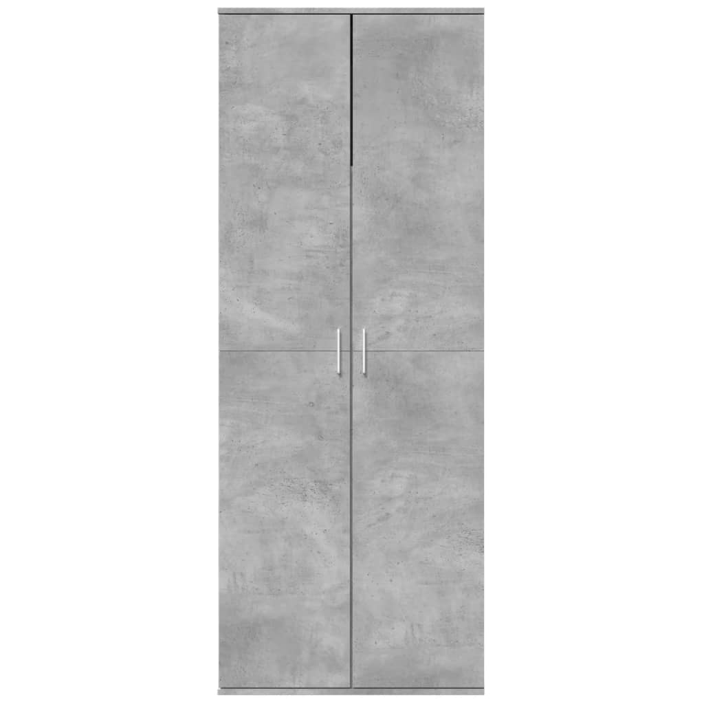 Hoge kast 70x35x180 cm bewerkt hout betongrijs is nu te koop bij PeponiXL, paradijselijk wonen!