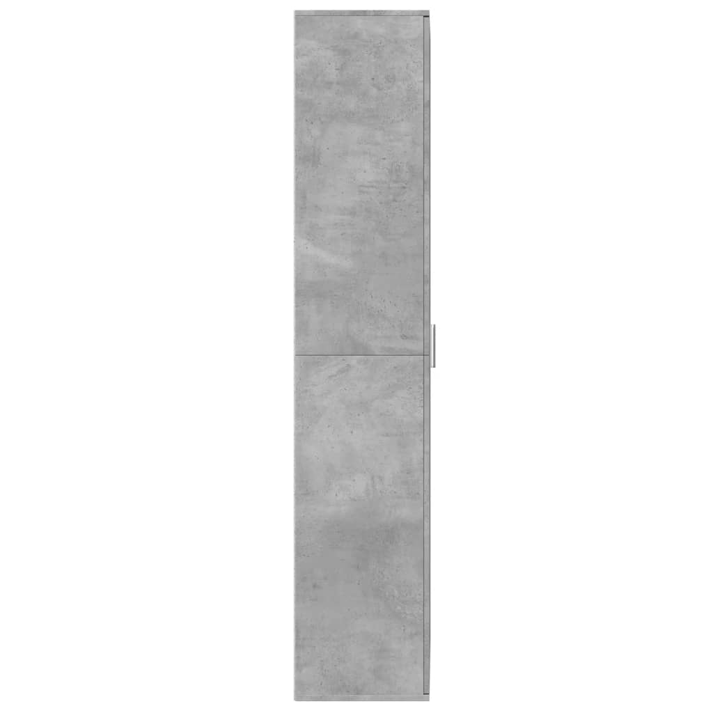 Hoge kast 70x35x180 cm bewerkt hout betongrijs is nu te koop bij PeponiXL, paradijselijk wonen!