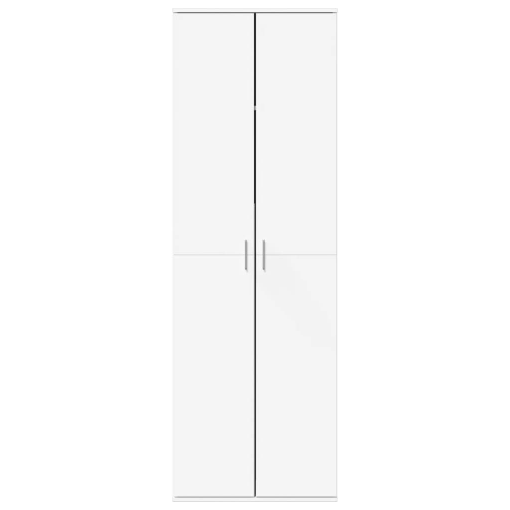 Hoge kast 60x35x180 cm bewerkt hout wit is nu te koop bij PeponiXL, paradijselijk wonen!