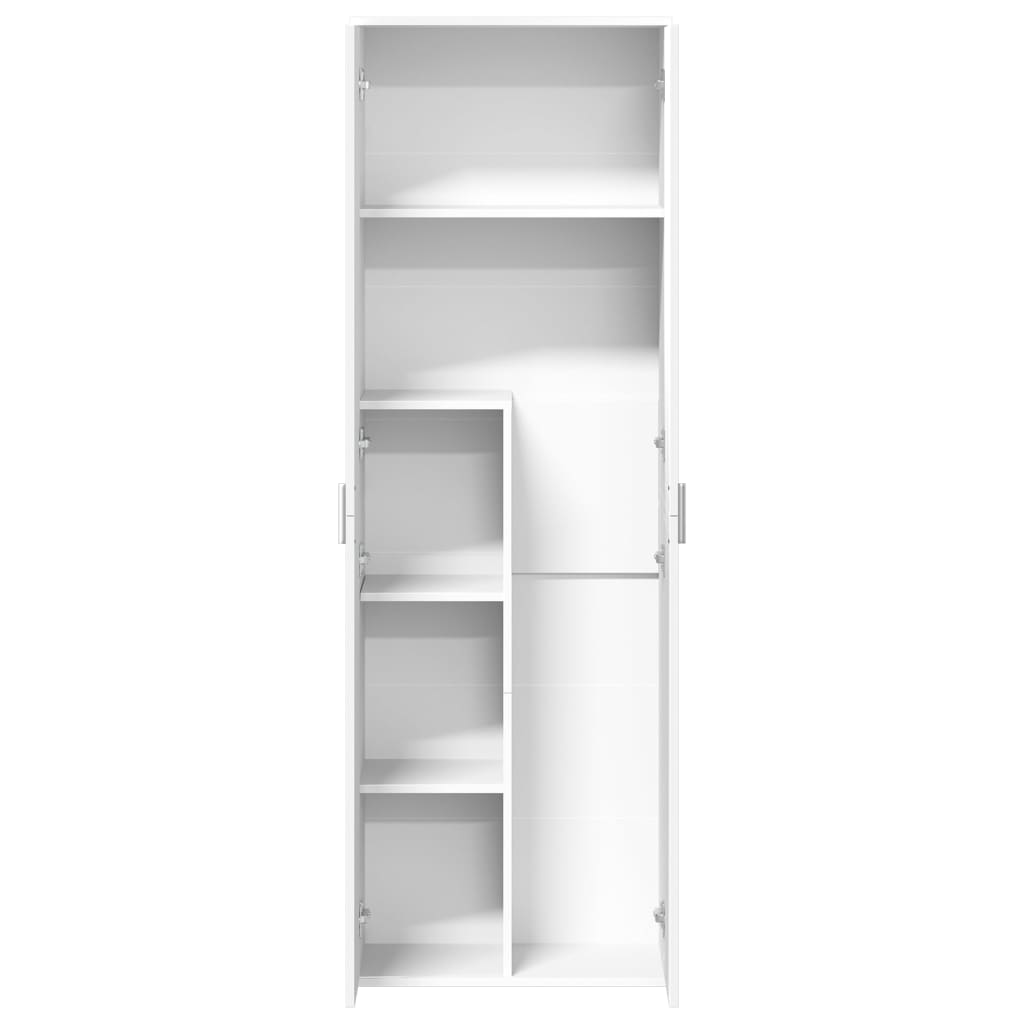 Hoge kast 60x35x180 cm bewerkt hout wit is nu te koop bij PeponiXL, paradijselijk wonen!