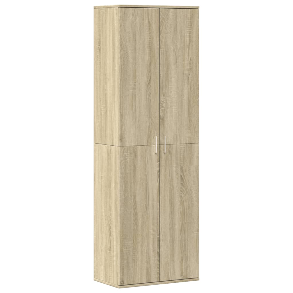Hoge kast 60x35x180 cm bewerkt hout sonoma eikenkleurig is nu te koop bij PeponiXL, paradijselijk wonen!