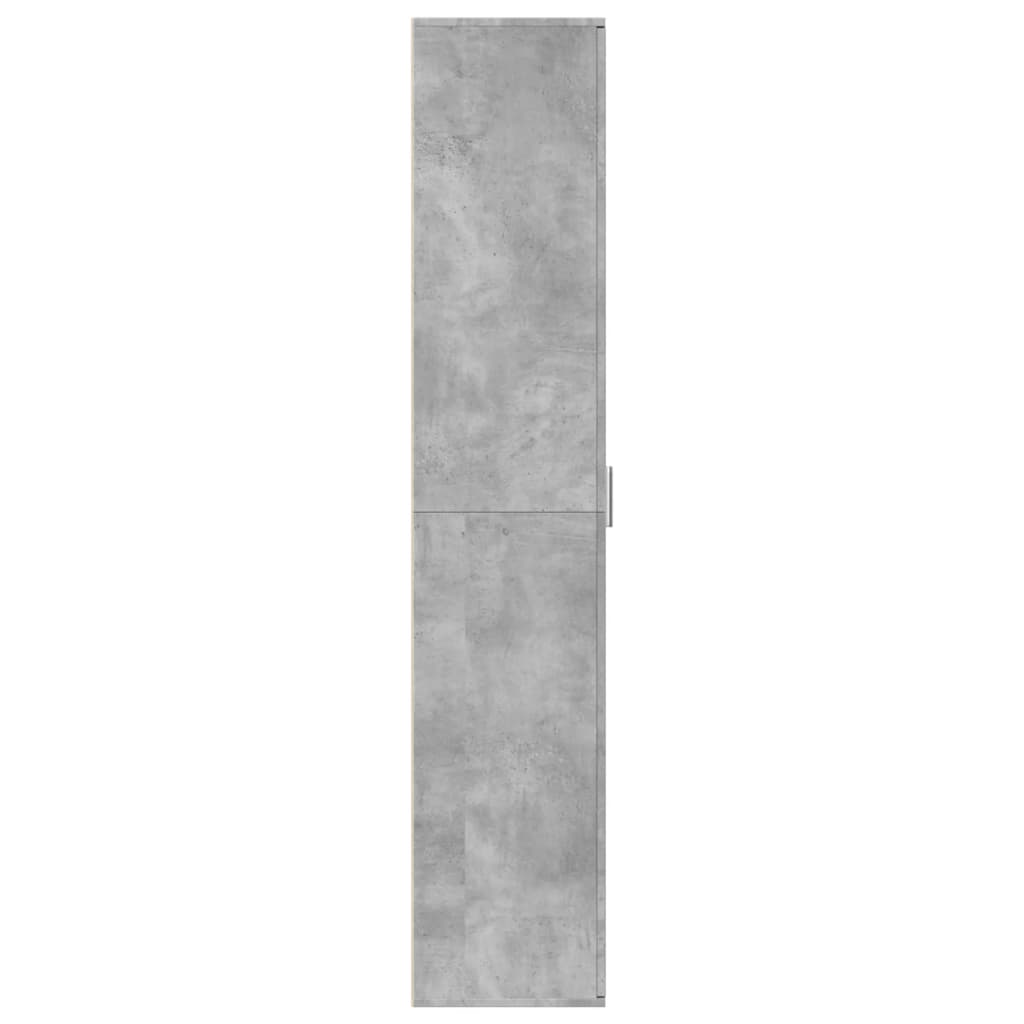 Hoge kast 60x35x180 cm bewerkt hout betongrijs is nu te koop bij PeponiXL, paradijselijk wonen!
