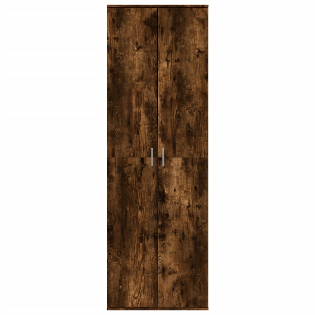 Hoge kast 60x35x180 cm bewerkt hout gerookt eikenkleurig is nu te koop bij PeponiXL, paradijselijk wonen!