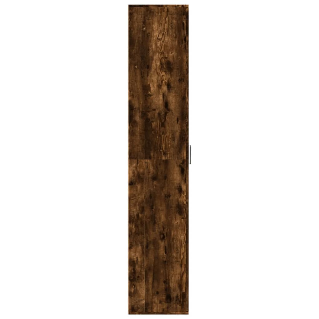 Hoge kast 60x35x180 cm bewerkt hout gerookt eikenkleurig is nu te koop bij PeponiXL, paradijselijk wonen!