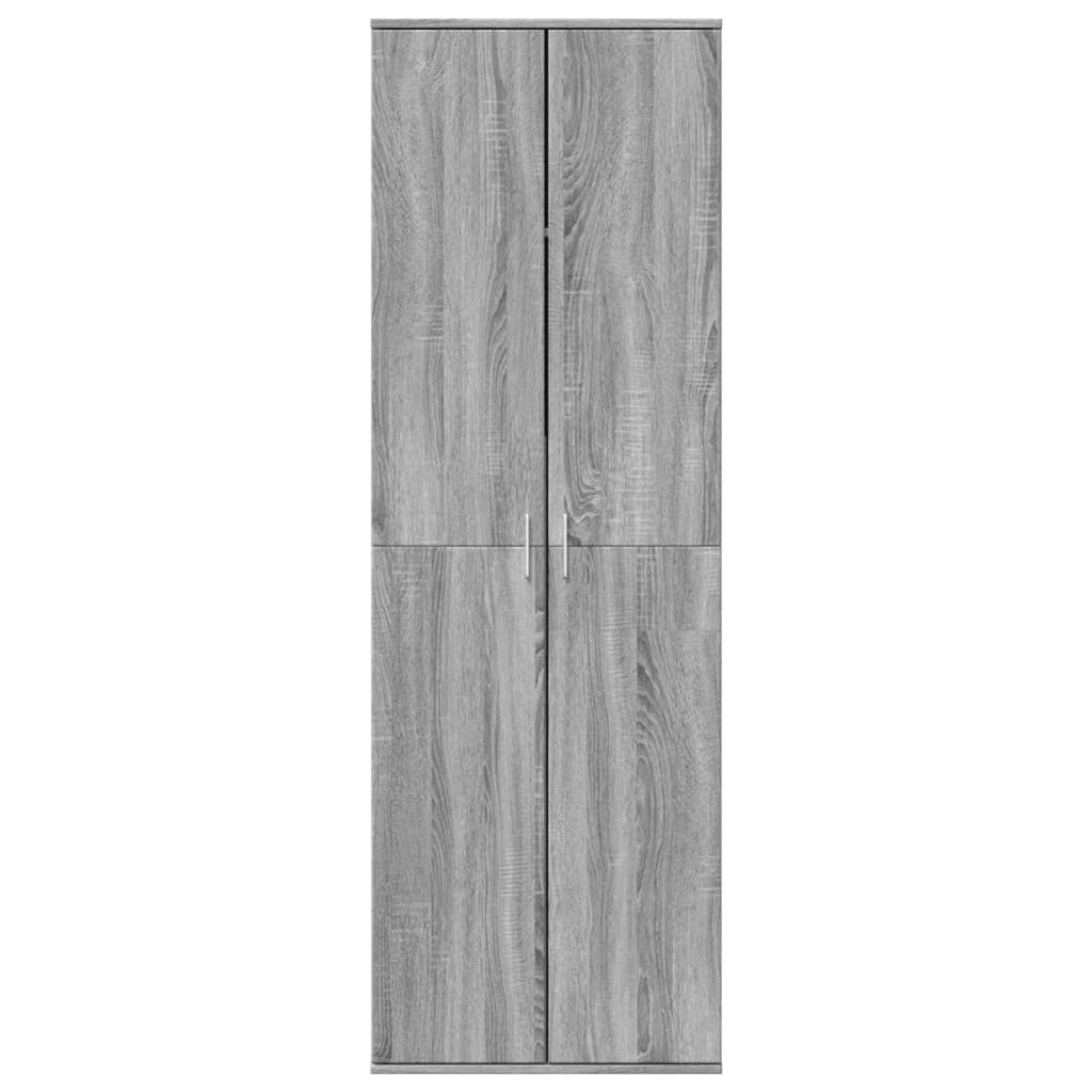Hoge kast 60x35x180 cm bewerkt hout grijs sonoma eikenkleurig is nu te koop bij PeponiXL, paradijselijk wonen!