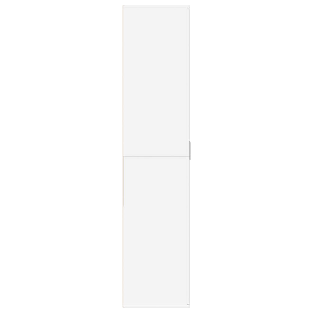 Schoenenkast 80x39x178 cm bewerkt hout wit is nu te koop bij PeponiXL, paradijselijk wonen!