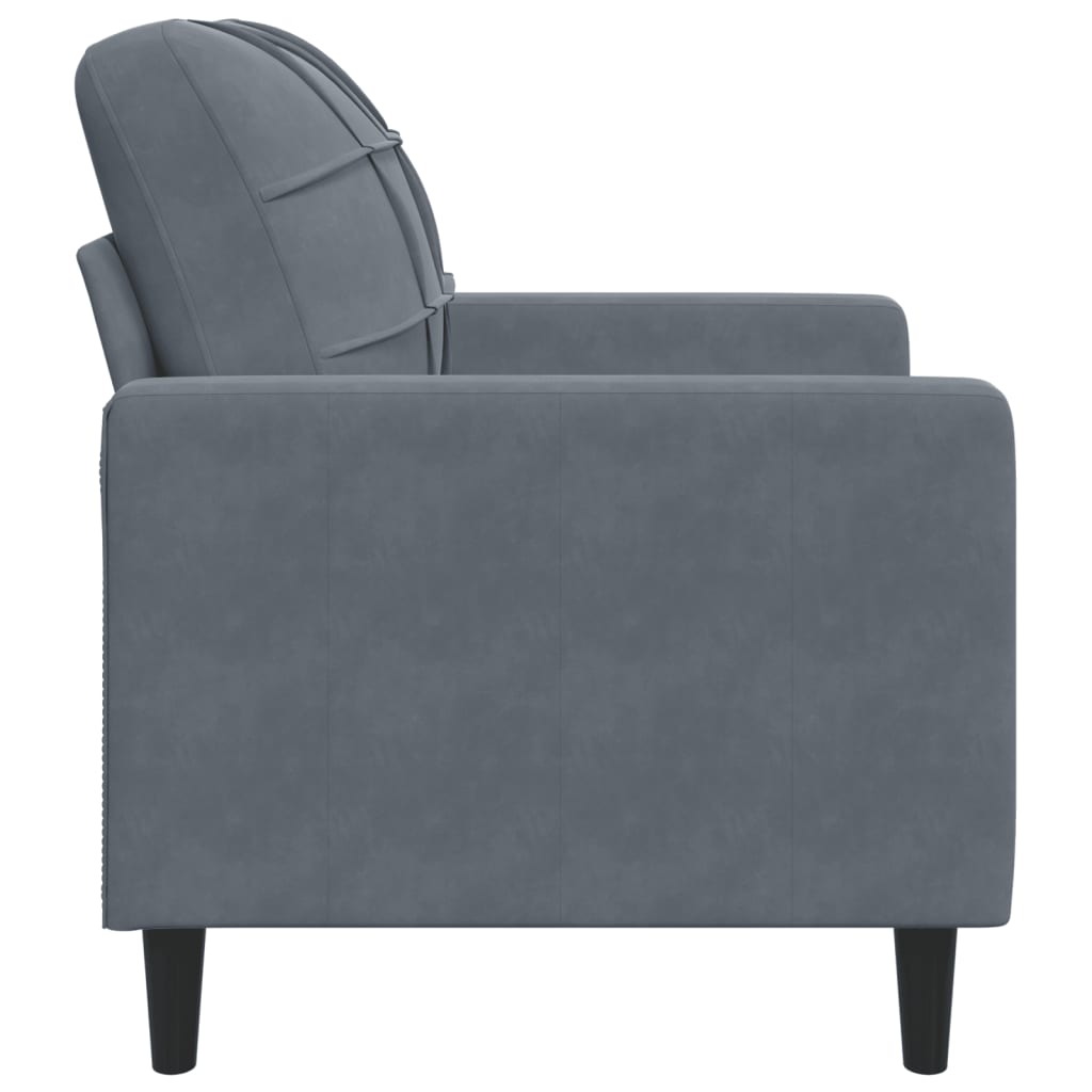Fauteuil 60 cm fluweel donkergrijs is nu te koop bij PeponiXL, paradijselijk wonen!