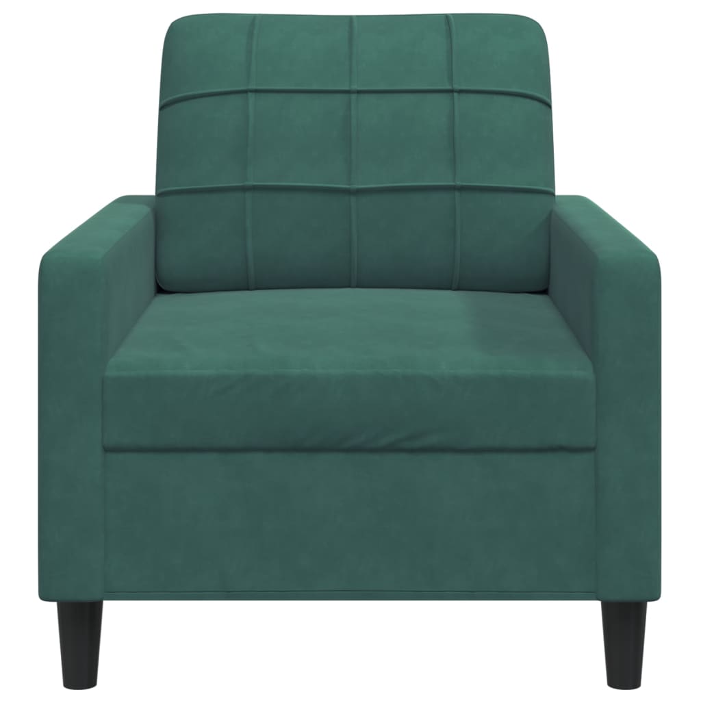 Fauteuil 60 cm fluweel donkergroen is nu te koop bij PeponiXL, paradijselijk wonen!