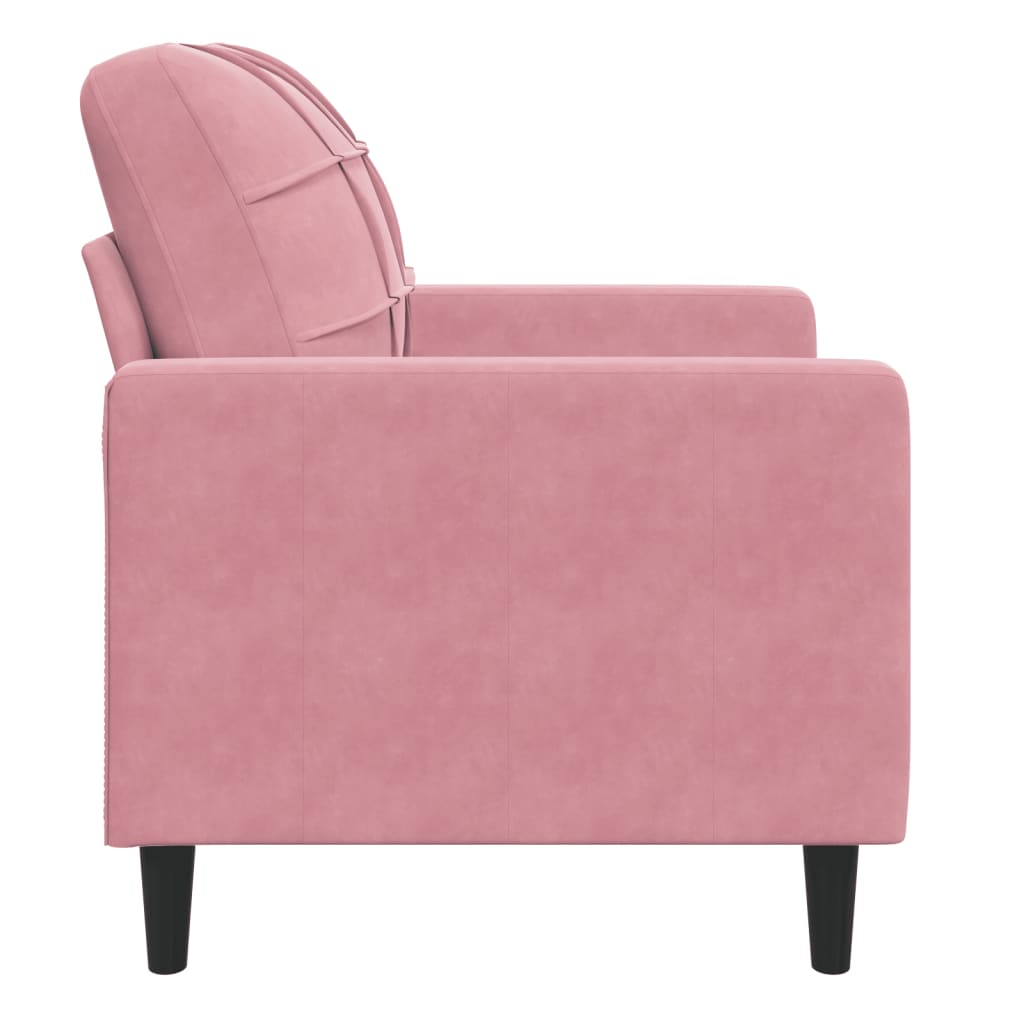 Fauteuil 60 cm fluweel roze is nu te koop bij PeponiXL, paradijselijk wonen!