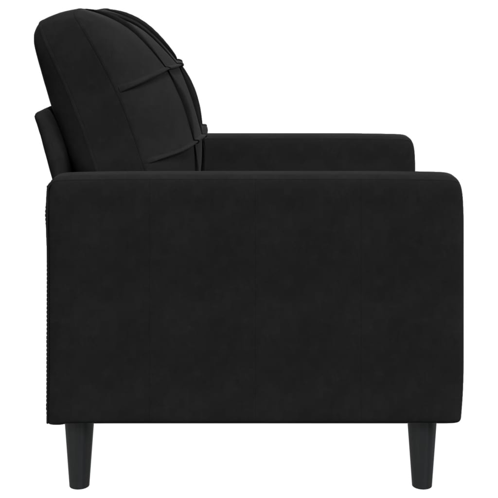 Fauteuil 60 cm fluweel zwart is nu te koop bij PeponiXL, paradijselijk wonen!