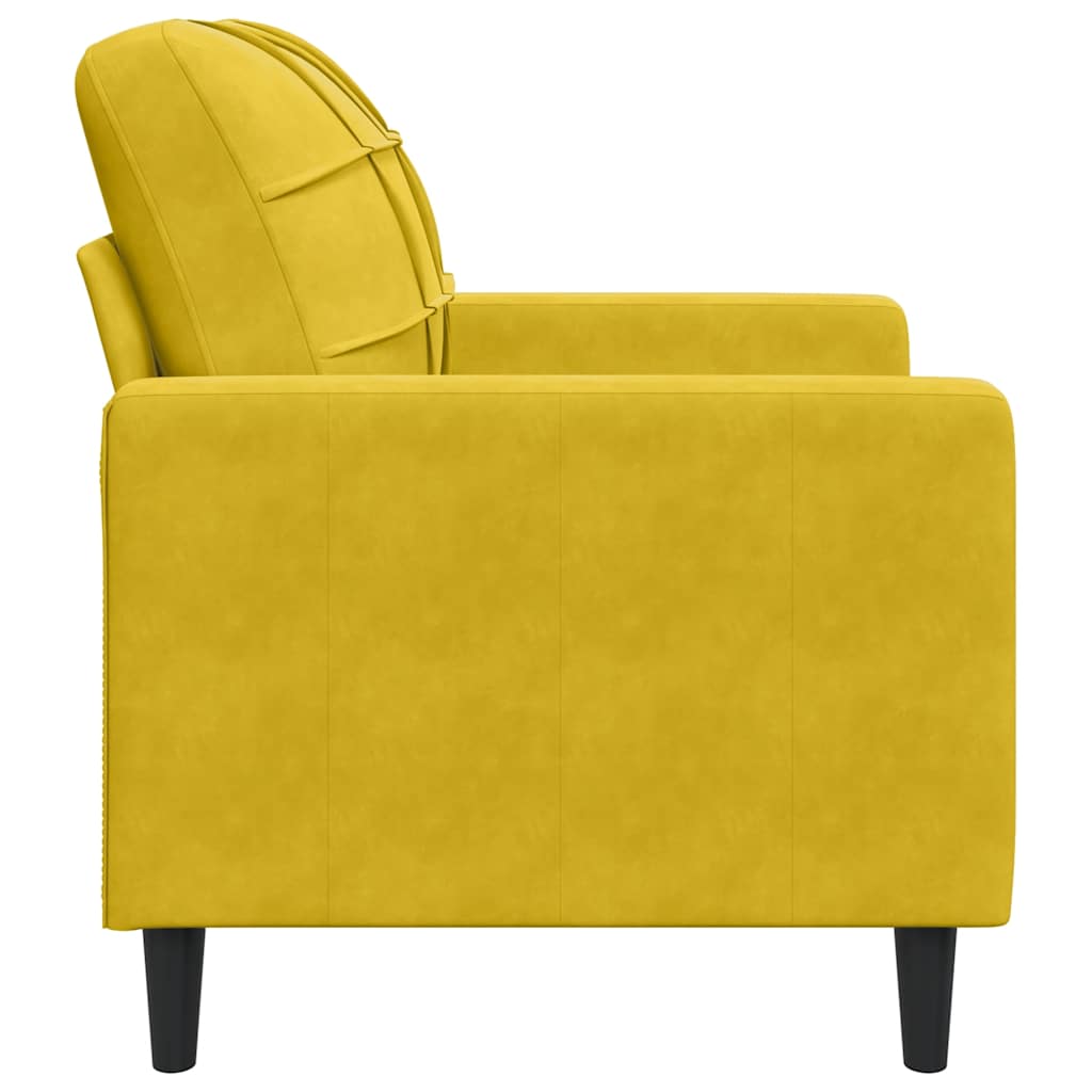 Fauteuil 60 cm fluweel geel is nu te koop bij PeponiXL, paradijselijk wonen!