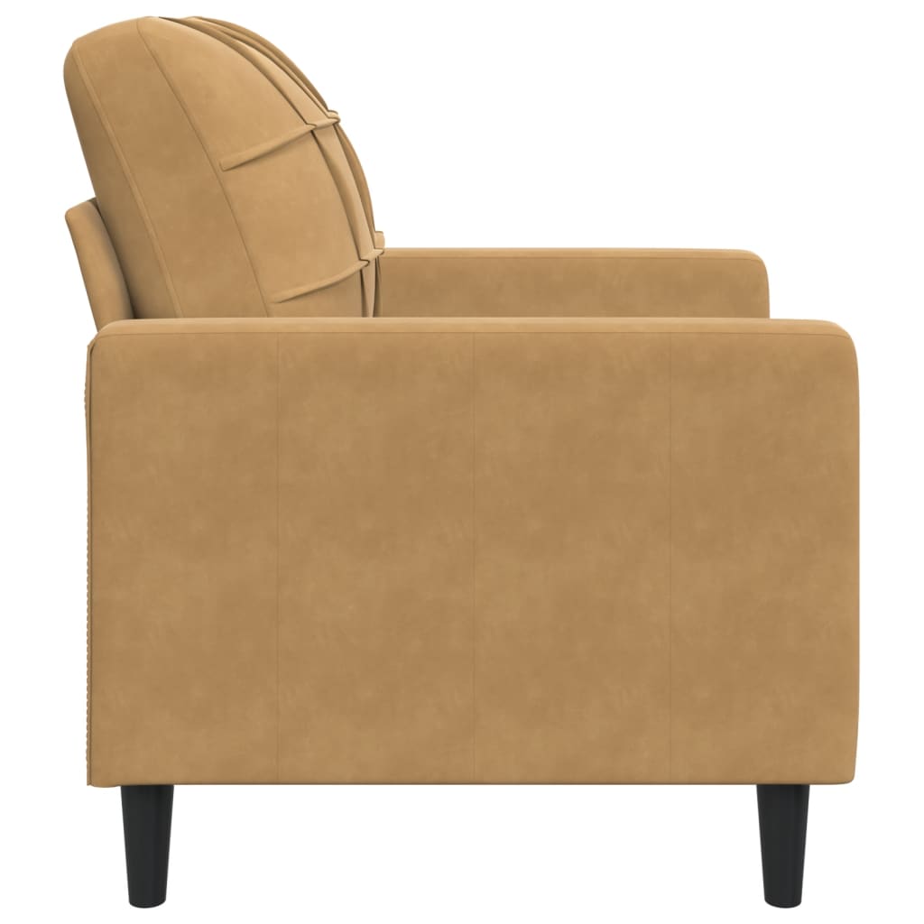 Fauteuil 60 cm fluweel bruin is nu te koop bij PeponiXL, paradijselijk wonen!