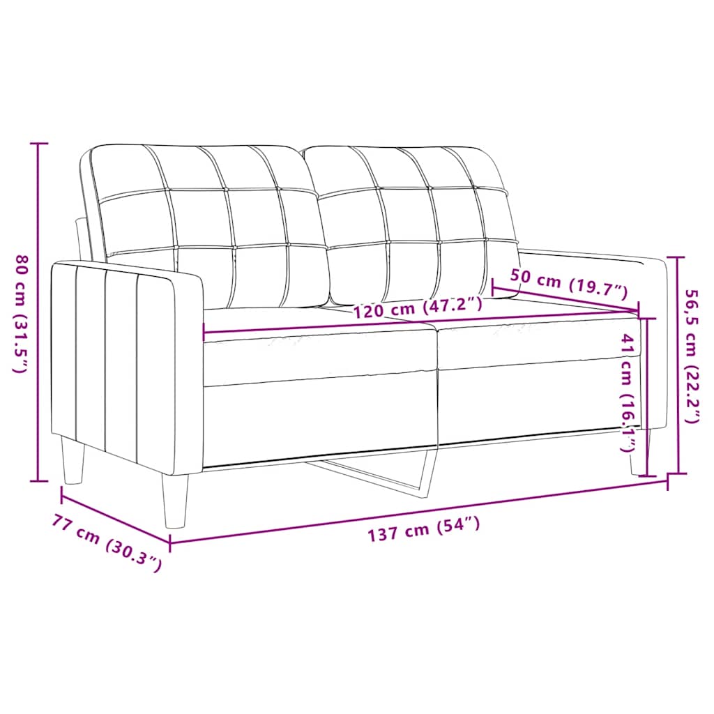 Tweezitsbank 120 cm fluweel geel is nu te koop bij PeponiXL, paradijselijk wonen!