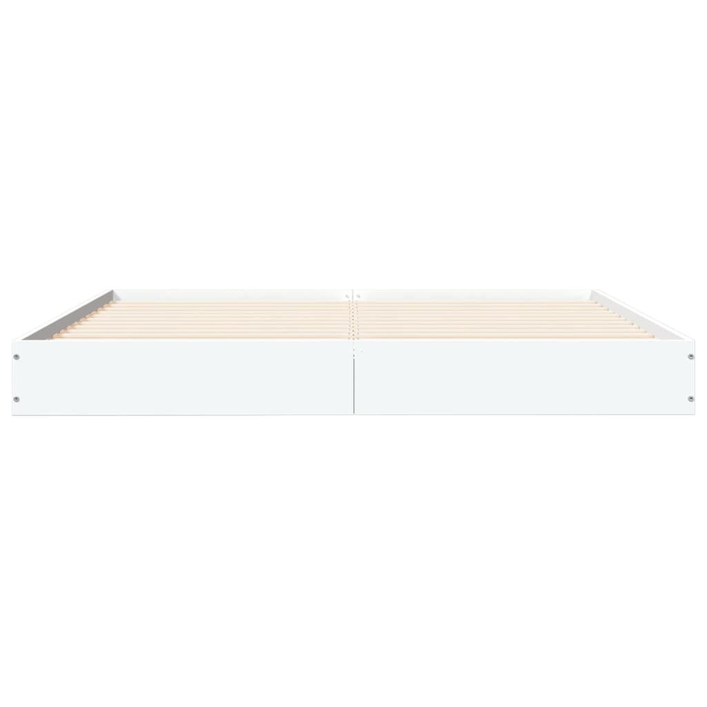 Bedframe zonder matras 160x200 cm spaanplaat wit is nu te koop bij PeponiXL, paradijselijk wonen!