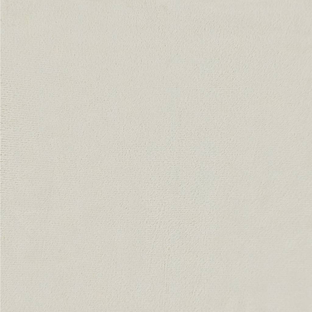 Driezitsbank met voetenbank 180 cm fluweel crèmekleurig is nu te koop bij PeponiXL, paradijselijk wonen!