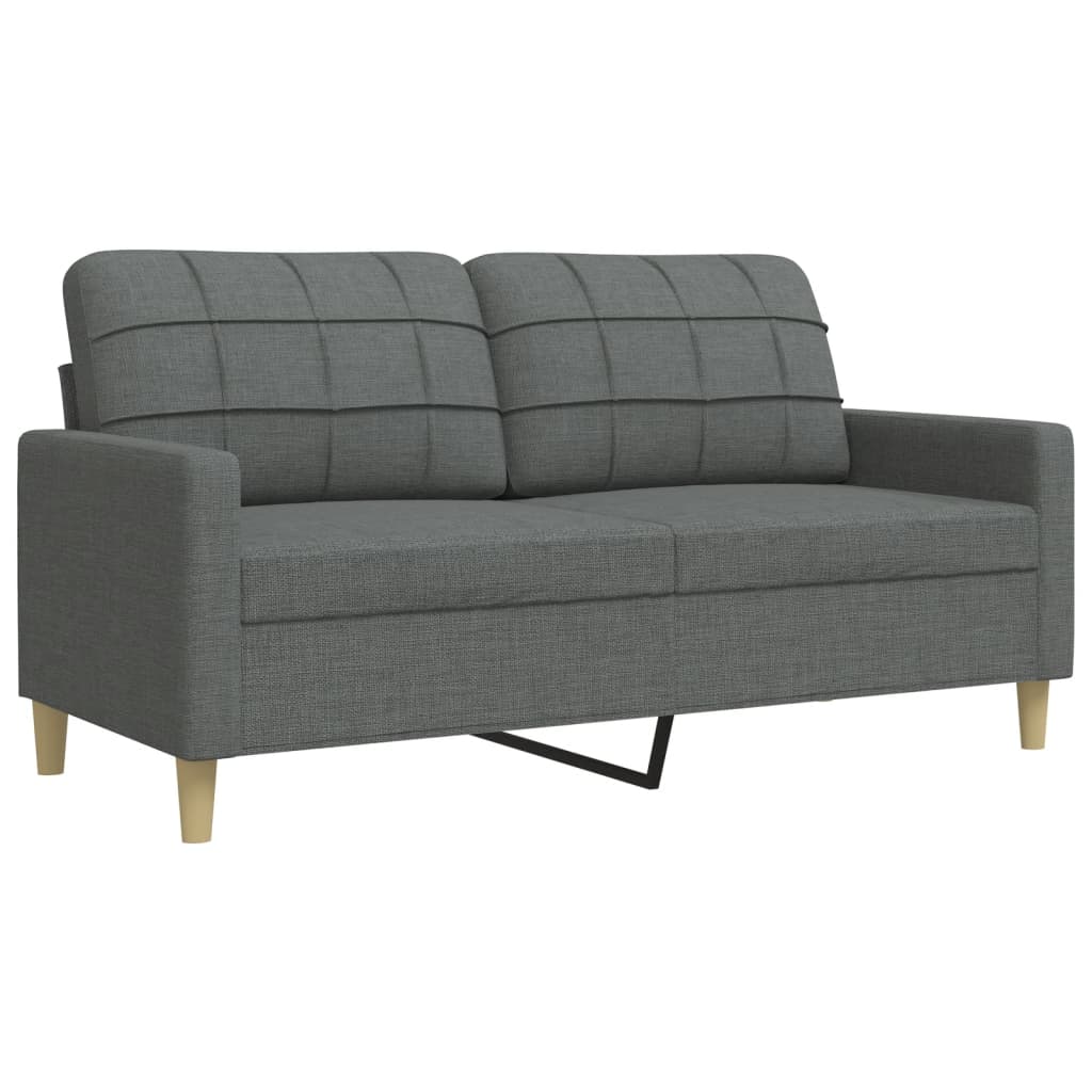 3-delige Loungeset stof donkergrijs is nu te koop bij PeponiXL, paradijselijk wonen!