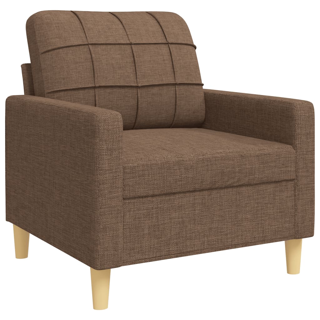 3-delige Loungeset stof bruin is nu te koop bij PeponiXL, paradijselijk wonen!