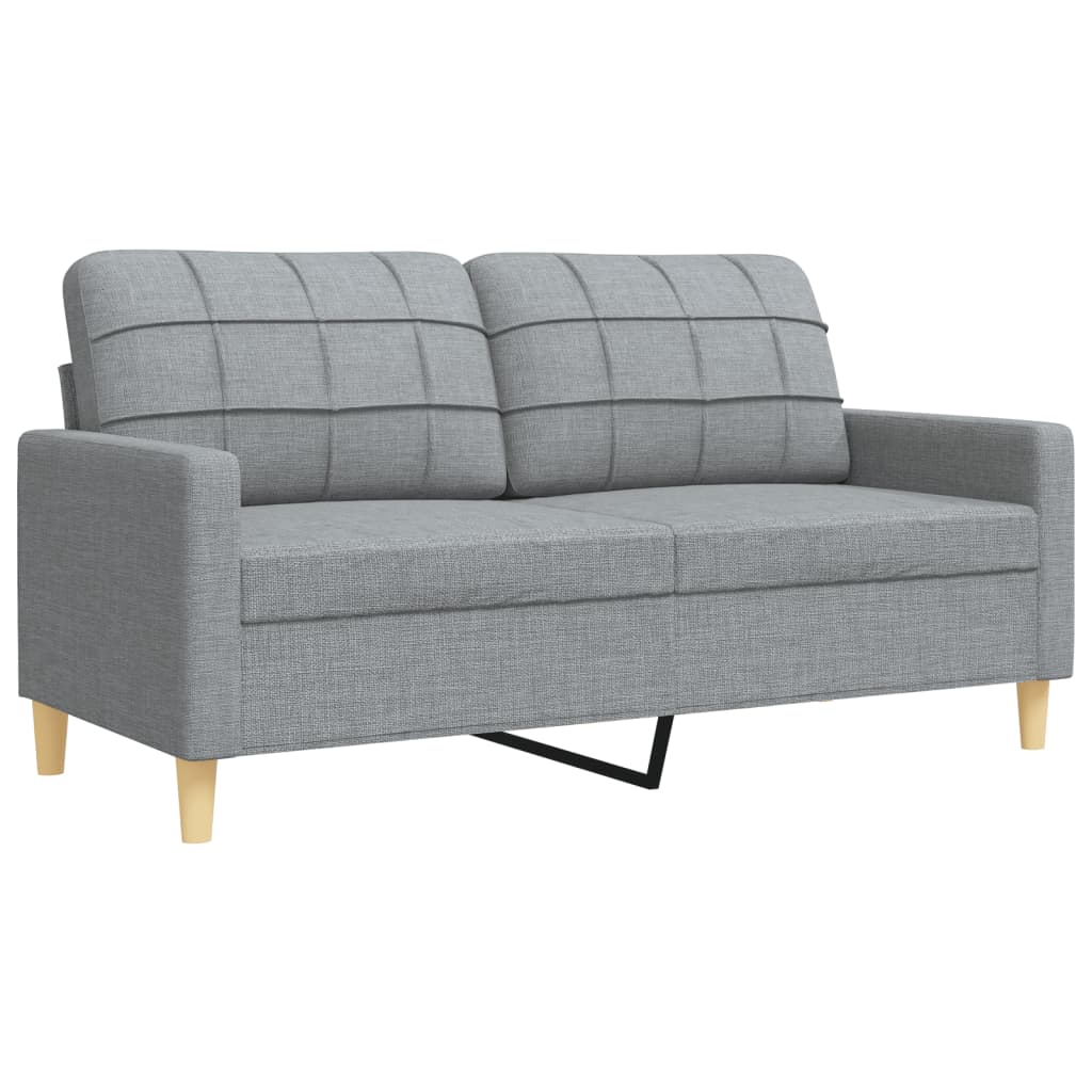 4-delige Loungeset met voetenbank stof lichtgrijs is nu te koop bij PeponiXL, paradijselijk wonen!