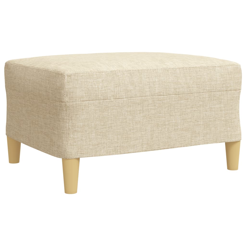 4-delige Loungeset met voetenbank stof crèmekleurig is nu te koop bij PeponiXL, paradijselijk wonen!
