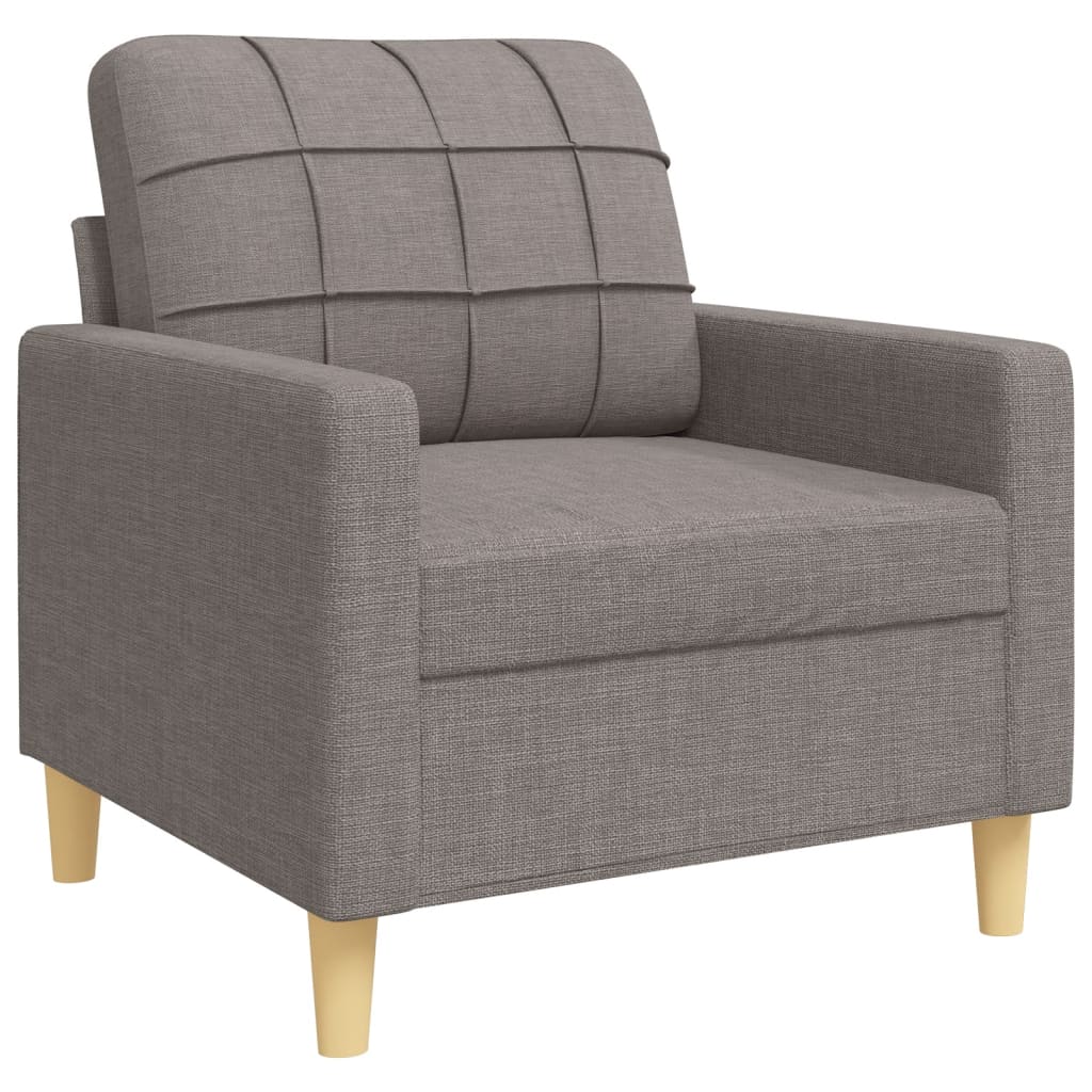 4-delige Loungeset met voetenbank stof taupe is nu te koop bij PeponiXL, paradijselijk wonen!