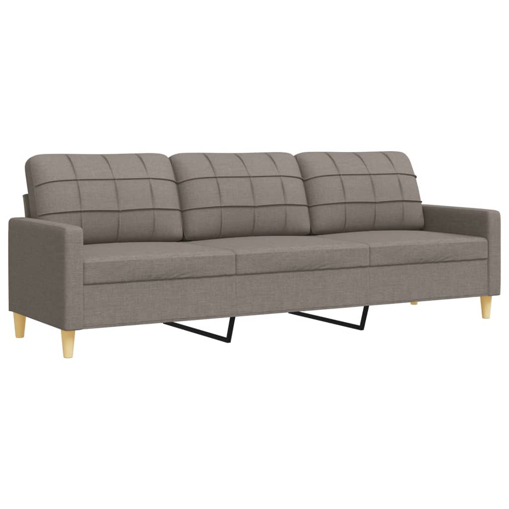 4-delige Loungeset met voetenbank stof taupe is nu te koop bij PeponiXL, paradijselijk wonen!