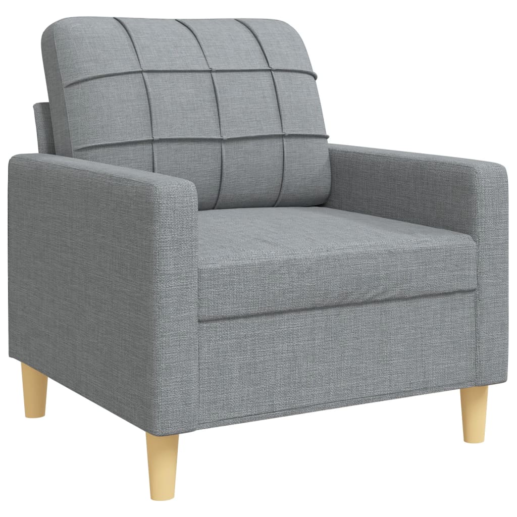 3-delige Loungeset met sierkussens stof lichtgrijs is nu te koop bij PeponiXL, paradijselijk wonen!