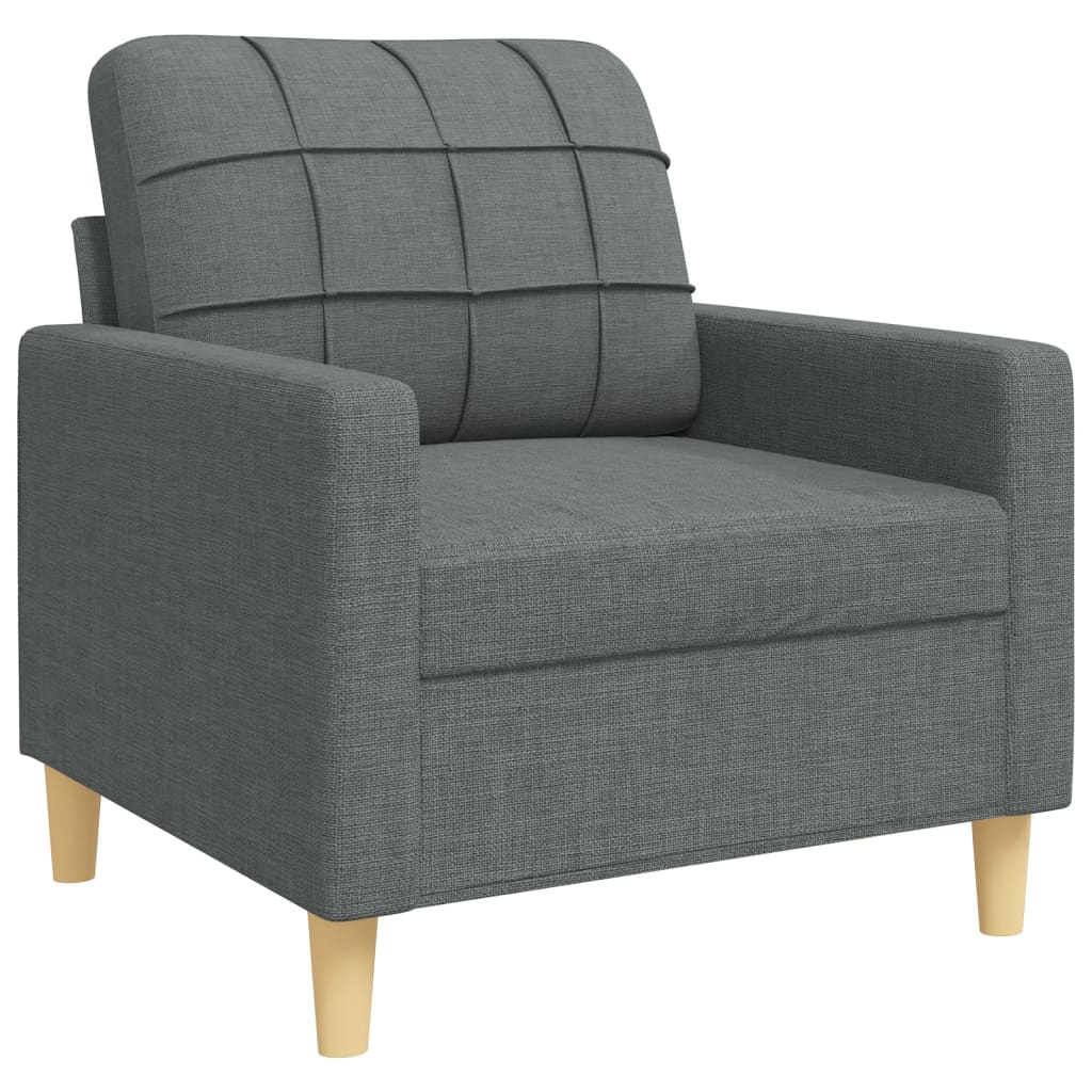 3-delige Loungeset met sierkussens stof donkergrijs is nu te koop bij PeponiXL, paradijselijk wonen!