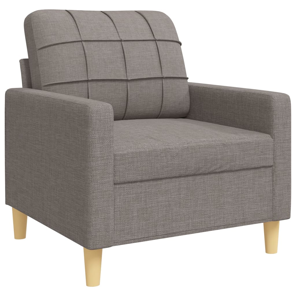 3-delige Loungeset met sierkussens stof taupe is nu te koop bij PeponiXL, paradijselijk wonen!