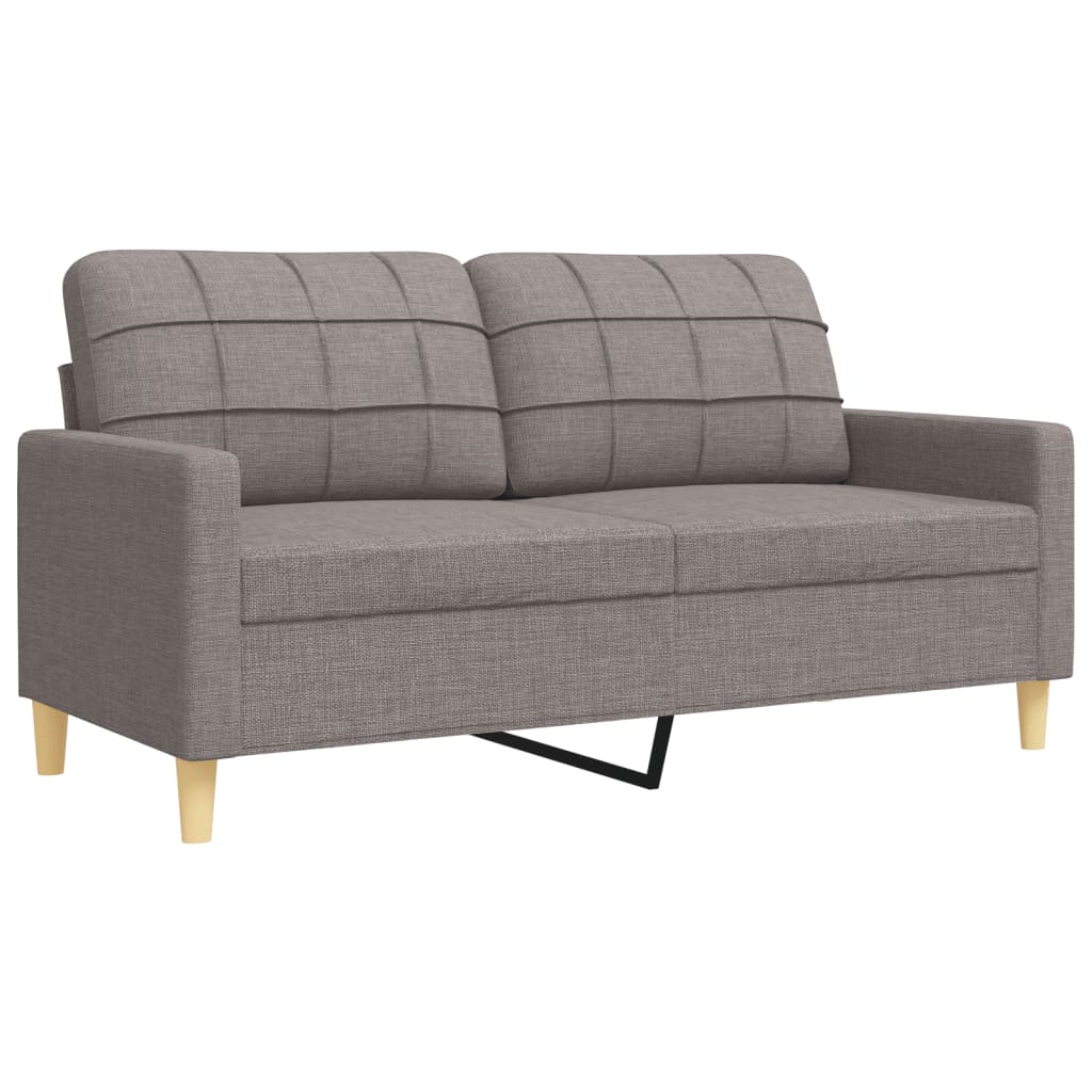 3-delige Loungeset met sierkussens stof taupe is nu te koop bij PeponiXL, paradijselijk wonen!