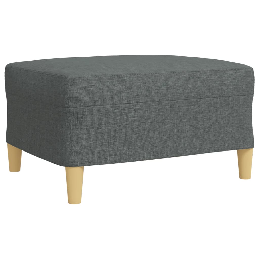 4-delige Loungeset met voetenbank en kussens stof donkergrijs is nu te koop bij PeponiXL, paradijselijk wonen!