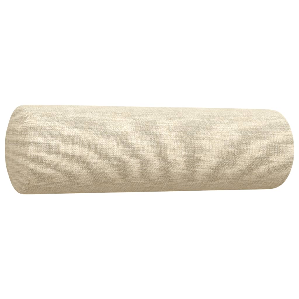 4-delige Loungeset met voetenbank en kussens stof crèmekleurig is nu te koop bij PeponiXL, paradijselijk wonen!