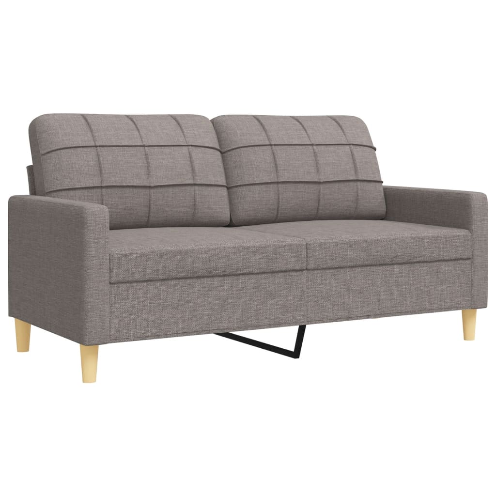 4-delige Loungeset met voetenbank en kussens stof taupe is nu te koop bij PeponiXL, paradijselijk wonen!