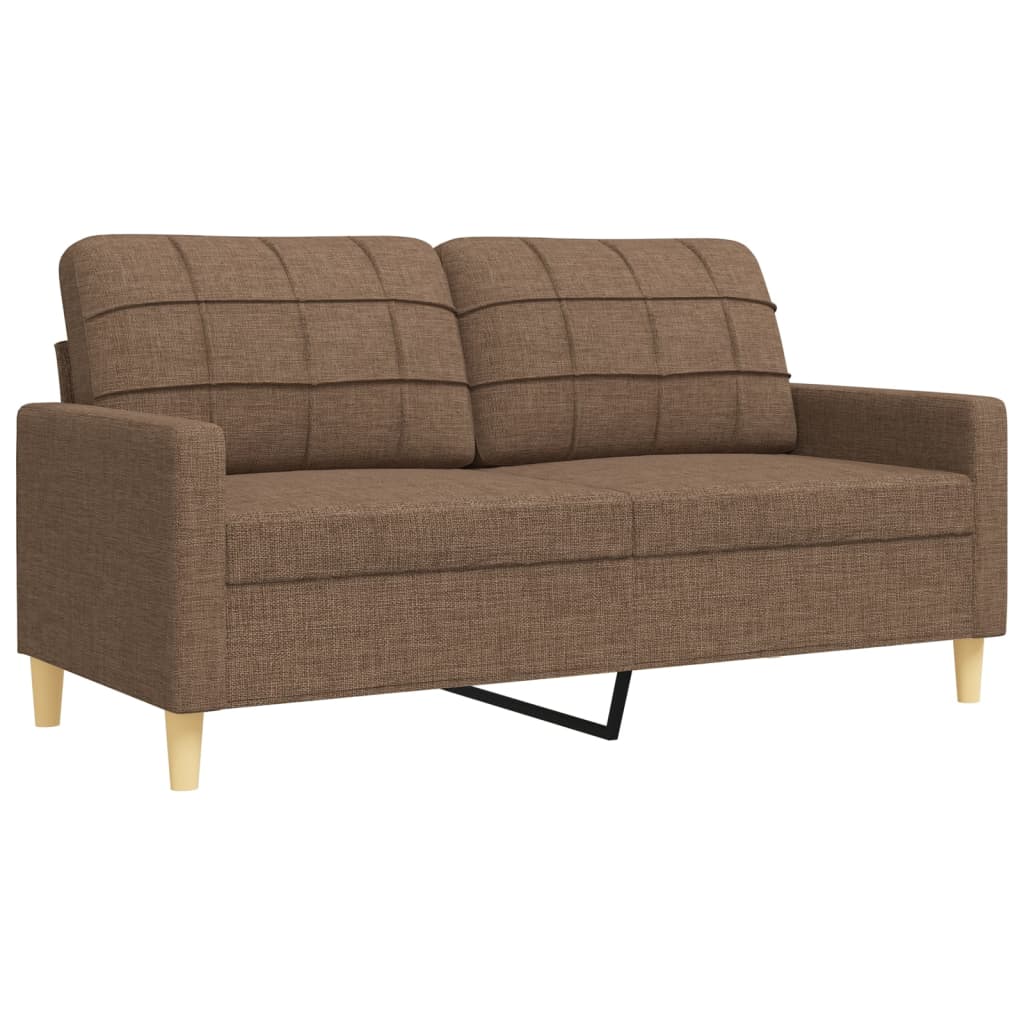 2-delige Loungeset stof bruin is nu te koop bij PeponiXL, paradijselijk wonen!