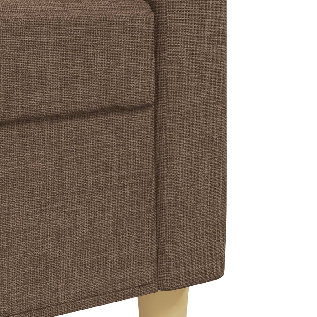 2-delige Loungeset stof bruin is nu te koop bij PeponiXL, paradijselijk wonen!