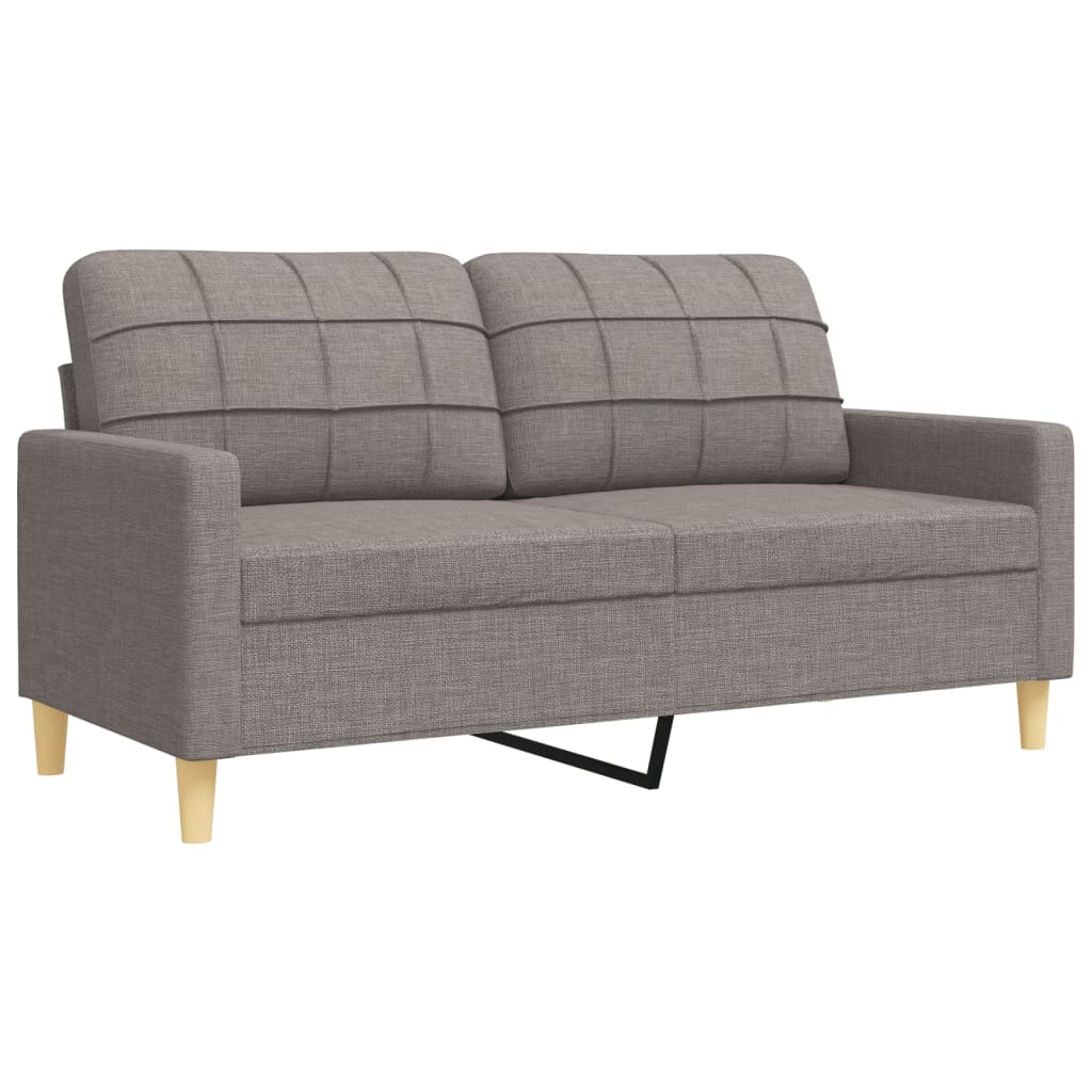 2-delige Loungeset stof taupe is nu te koop bij PeponiXL, paradijselijk wonen!