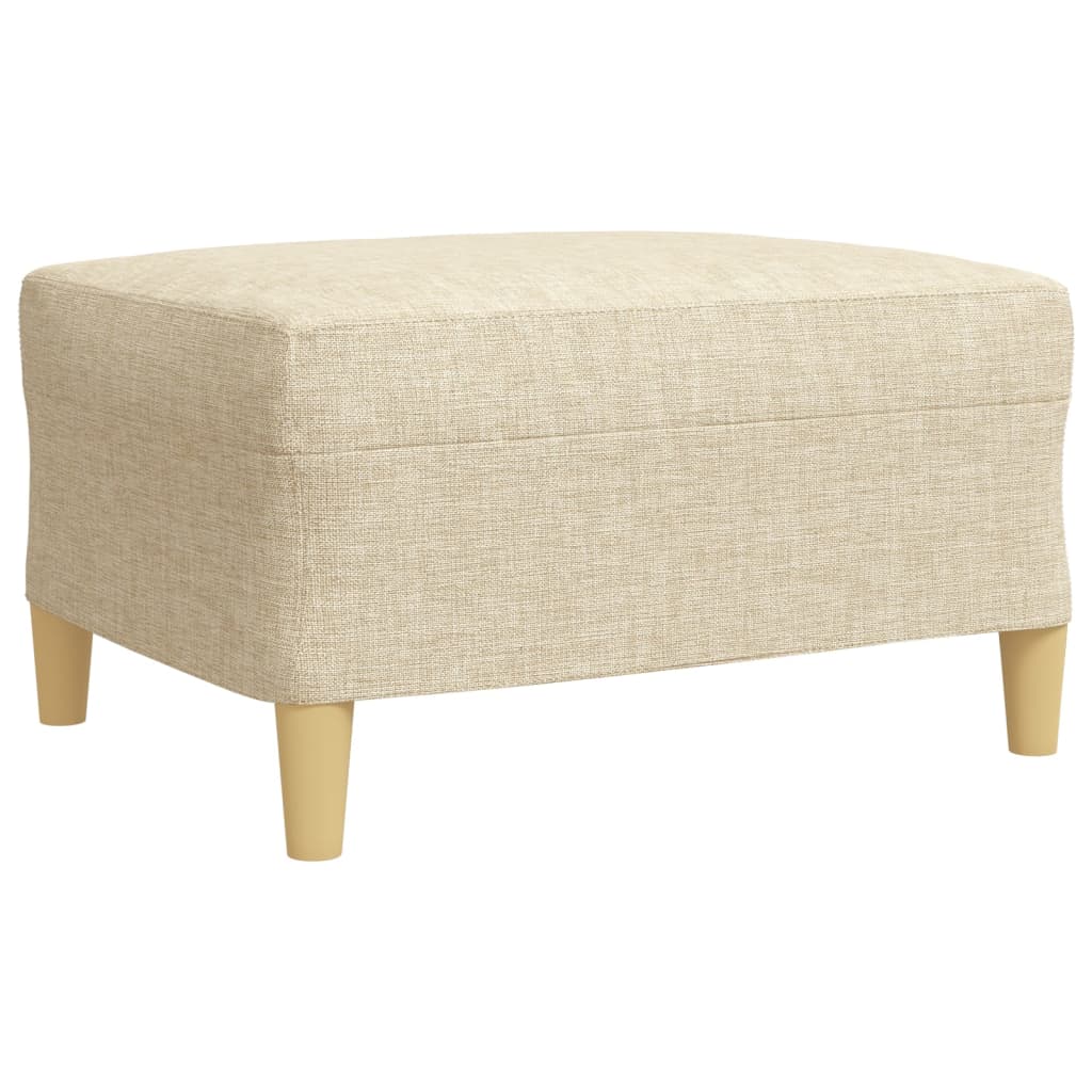 3-delige Loungeset met voetenbank stof crèmekleurig is nu te koop bij PeponiXL, paradijselijk wonen!