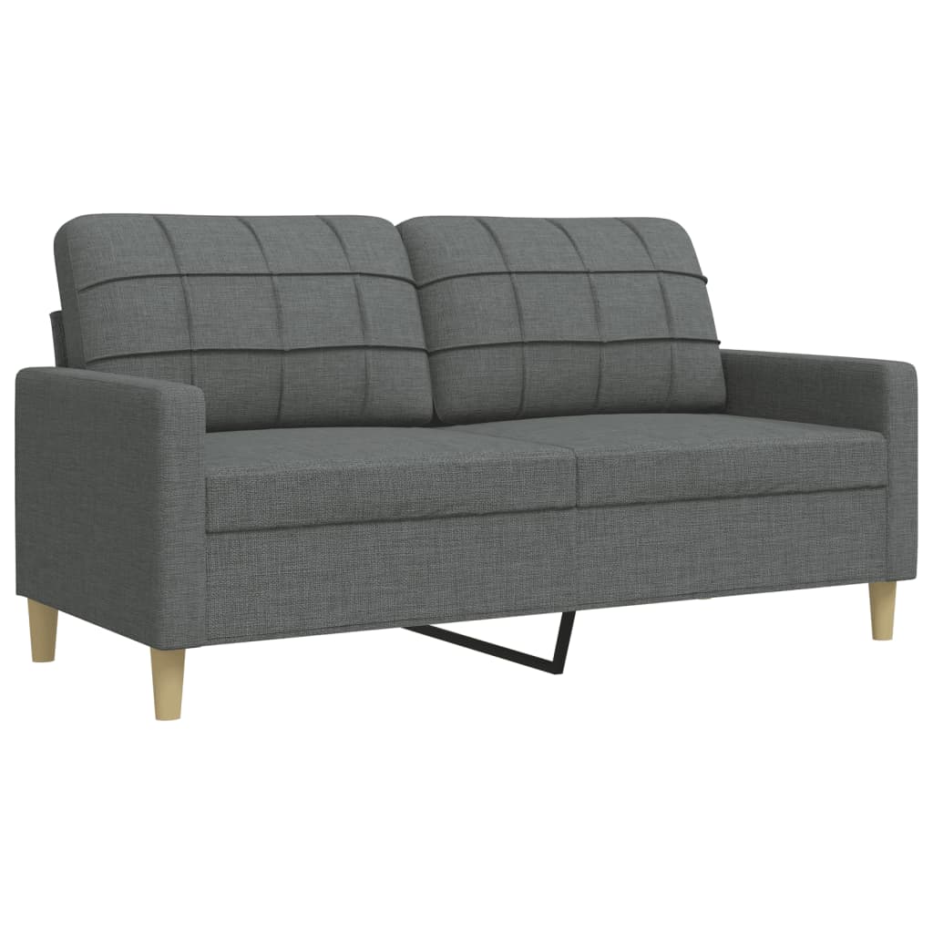 2-delige Loungeset met sierkussens stof donkergrijs is nu te koop bij PeponiXL, paradijselijk wonen!
