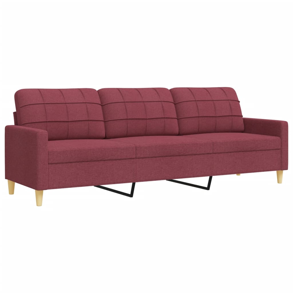 2-delige Loungeset met sierkussens stof wijnrood is nu te koop bij PeponiXL, paradijselijk wonen!