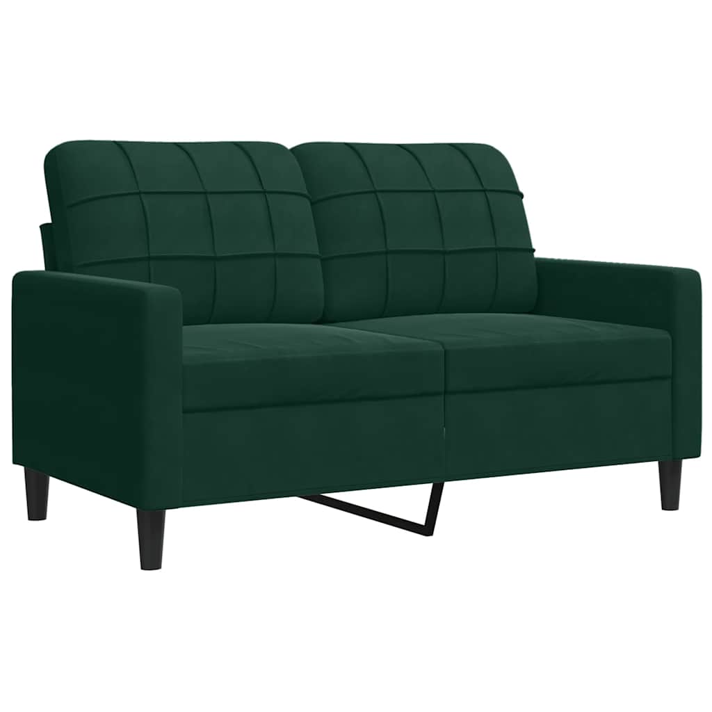 3-delige Loungeset met kussens fluweel donkergroen is nu te koop bij PeponiXL, paradijselijk wonen!