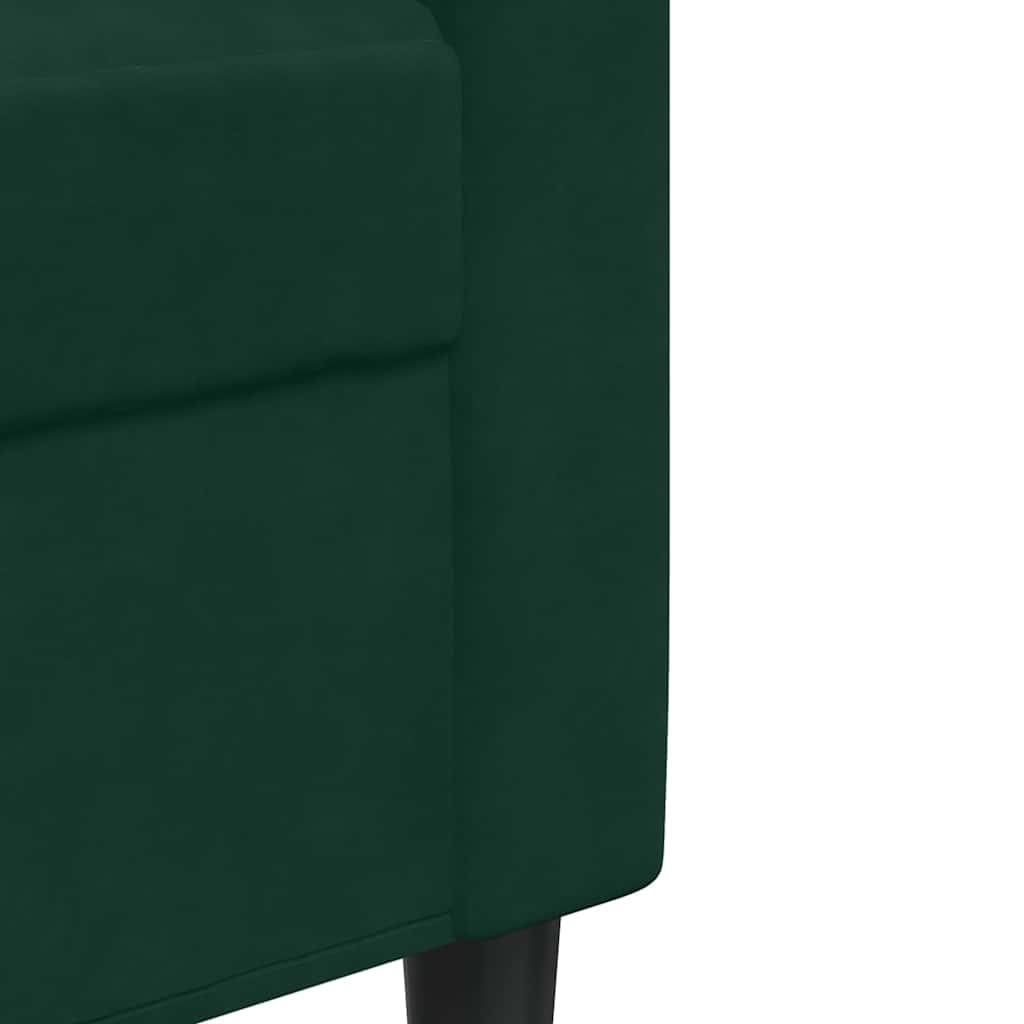 3-delige Loungeset met kussens fluweel donkergroen is nu te koop bij PeponiXL, paradijselijk wonen!