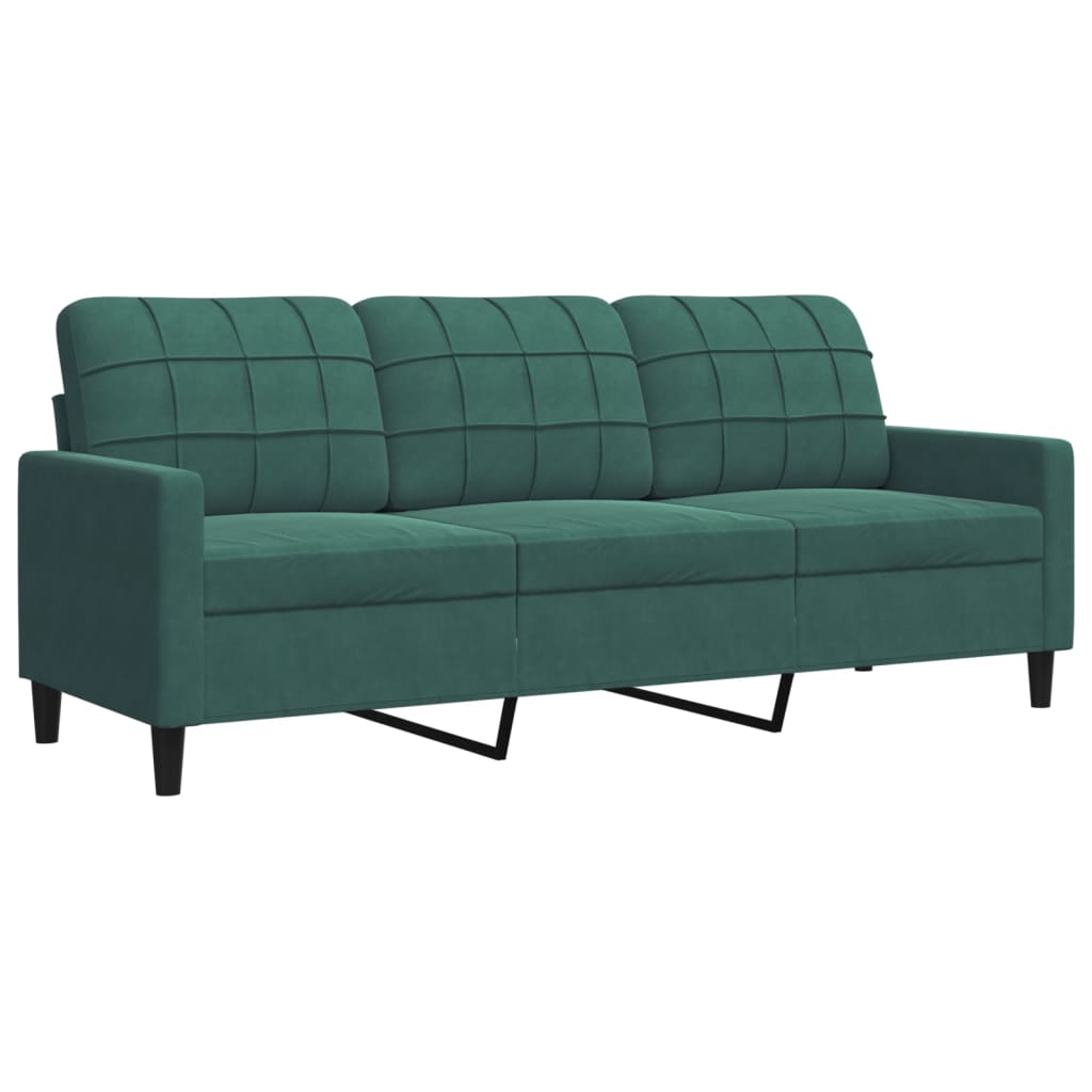 4-delige Loungeset met kussens fluweel donkergroen is nu te koop bij PeponiXL, paradijselijk wonen!