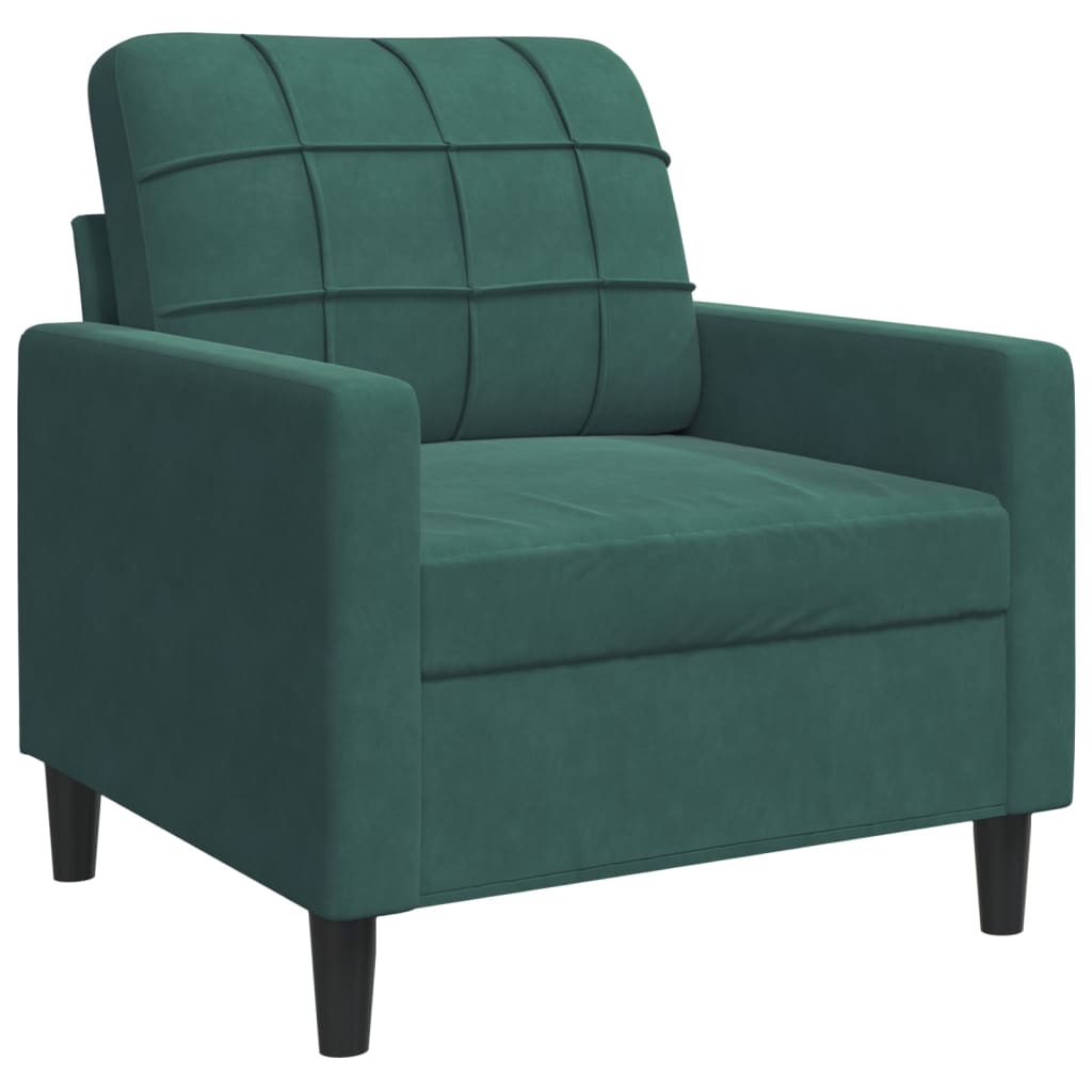 4-delige Loungeset met kussens fluweel donkergroen is nu te koop bij PeponiXL, paradijselijk wonen!